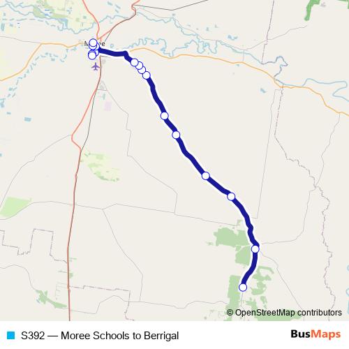 S392 bus Line Map