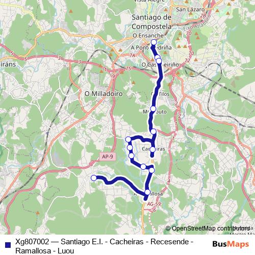 Xg807002 bus Line Map