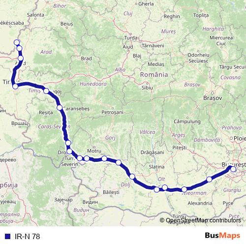 IR-N 78 rail Line Map
