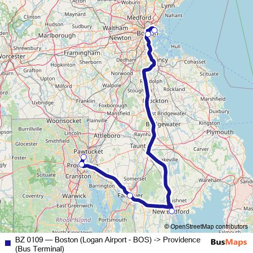 BZ 0109 bus Line Map