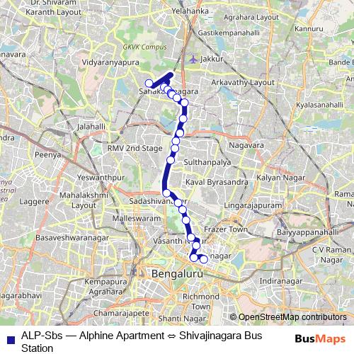 ALP-Sbs bus Line Map