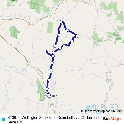 S109 bus Line Map