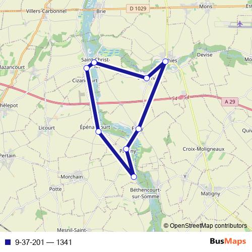 9-37-201 bus Line Map