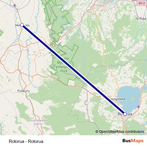 Rotorua - Rotorua bus Line Map