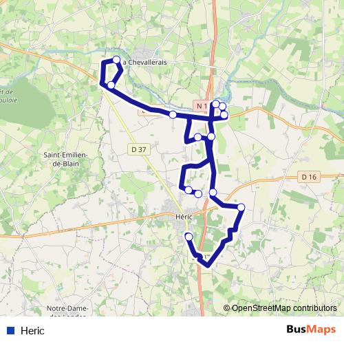 Heric bus Line Map