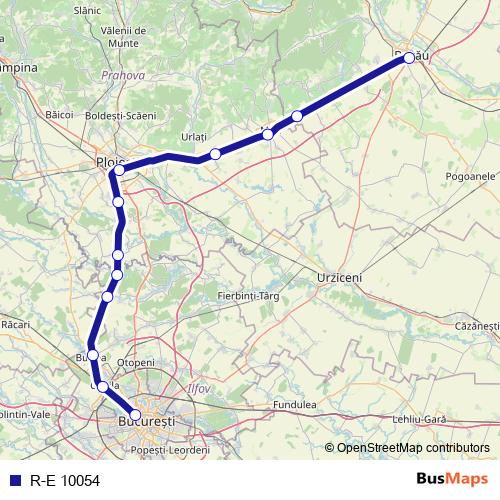 R-E 10054 rail Line Map