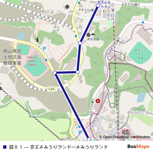 読０１ bus Line Map