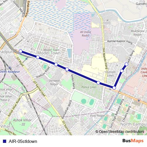 AIR-05stldown bus Line Map