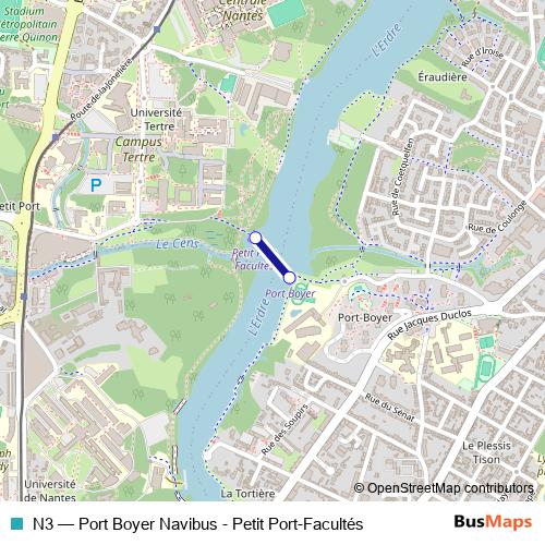 N3 ferry Line Map