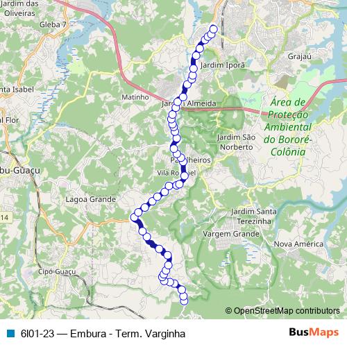 6l01-23 bus Line Map
