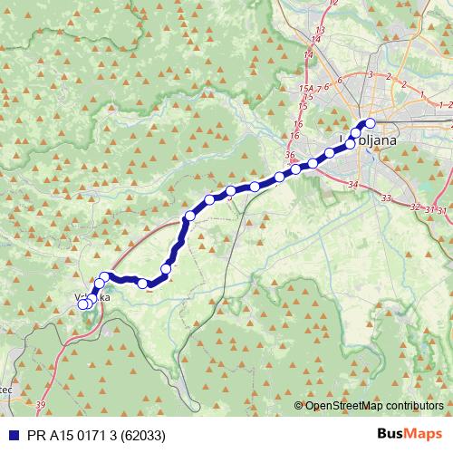 PR A15 0171 3 (62033) bus Line Map