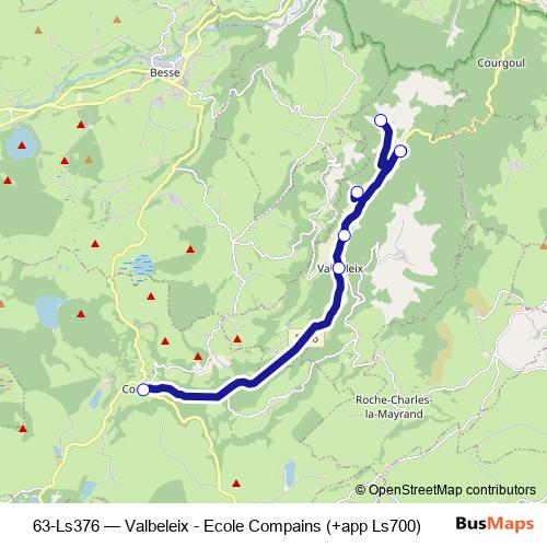 63-Ls376 bus Line Map