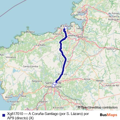 Xg817010 bus Line Map