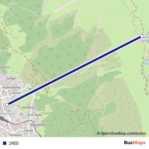 2455 cable-car Line Map