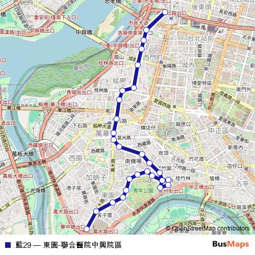 藍29 bus Line Map