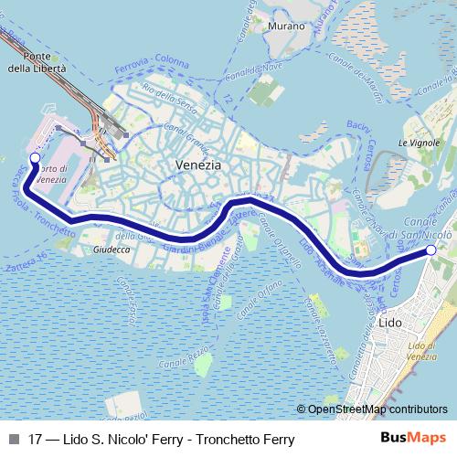 17 ferry Line Map