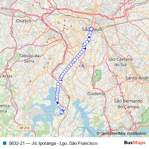 5632-21 bus Line Map