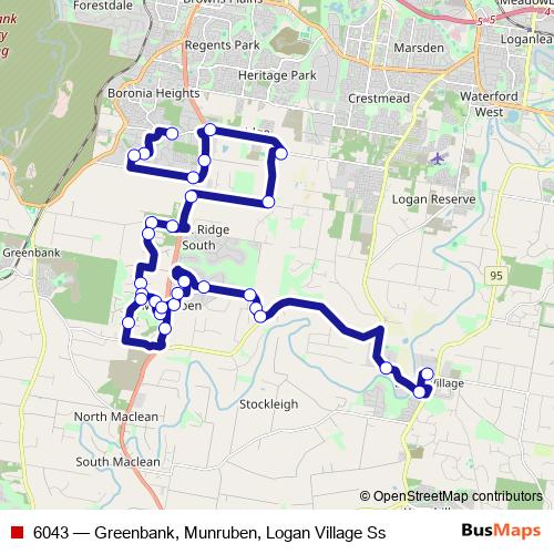 6043 bus Line Map