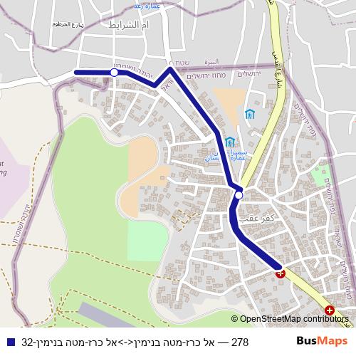278 bus Line Map