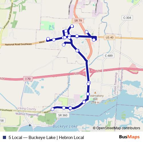 5 Local bus Line Map