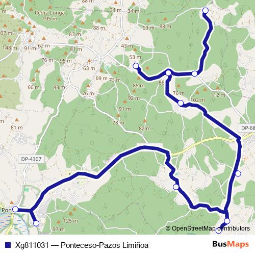 Xg811031 bus Line Map
