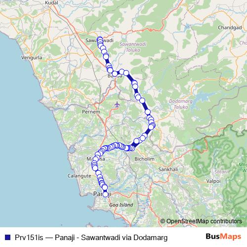 Prv151is bus Line Map