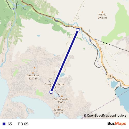 65 cable-car Line Map