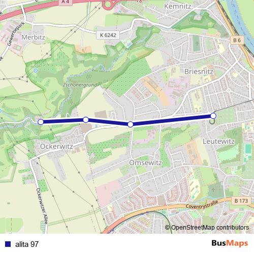 alita 97 bus Line Map