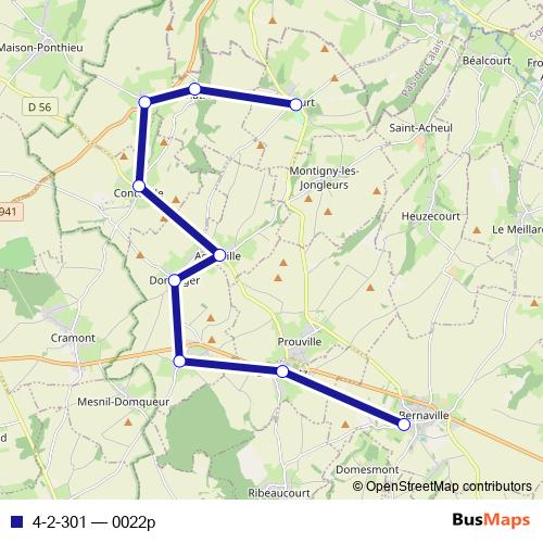4-2-301 bus Line Map
