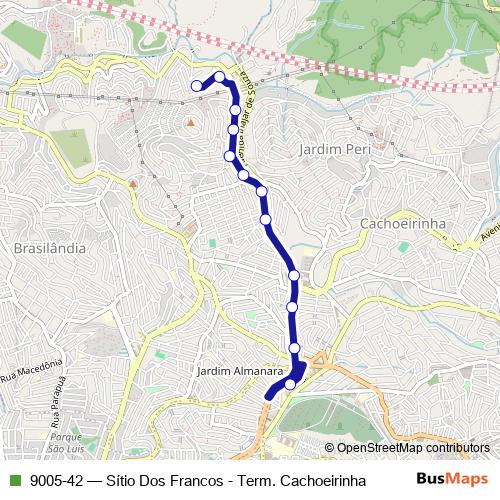 9005-42 bus Line Map