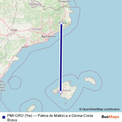 PMI-GRO (Yw) air Line Map