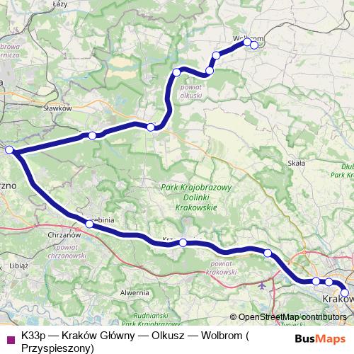 K33p rail Line Map