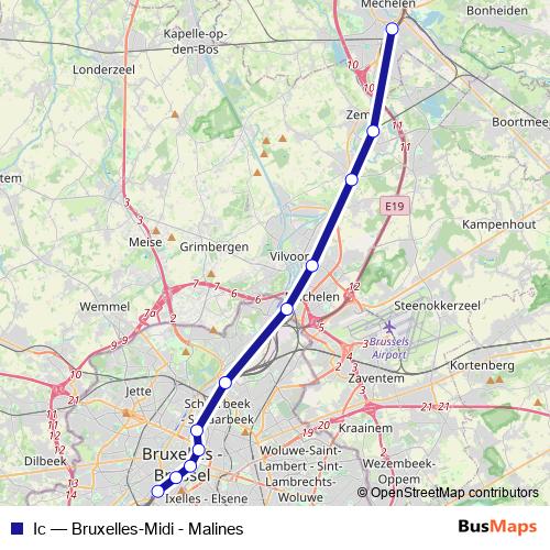 Ic rail Line Map