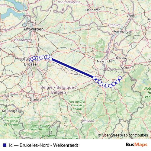 Ic rail Line Map