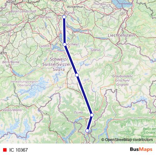 IC 10367 rail Line Map