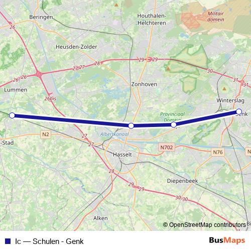 Ic rail Line Map