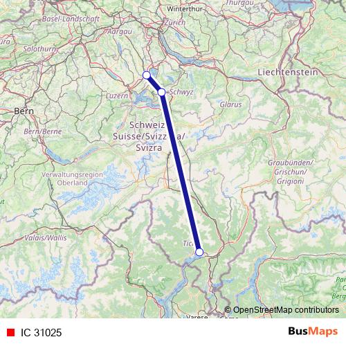 IC 31025 rail Line Map