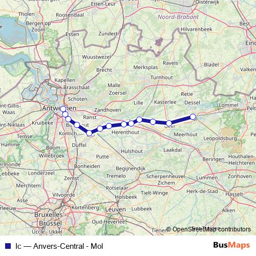 Ic rail Line Map