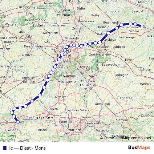 Ic rail Line Map