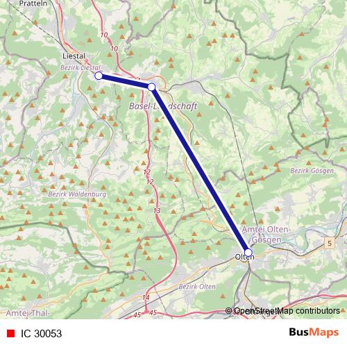 IC 30053 rail Line Map