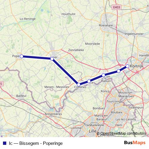 Ic rail Line Map