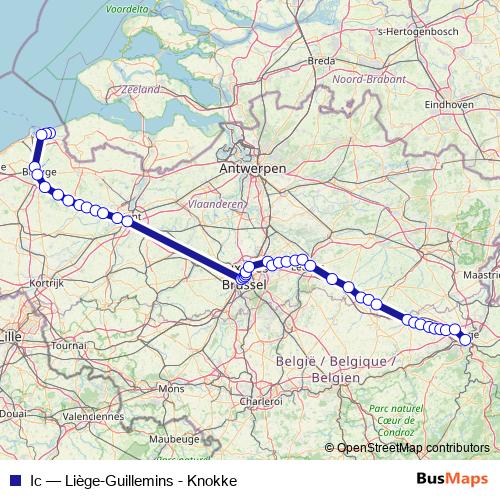 Ic rail Line Map