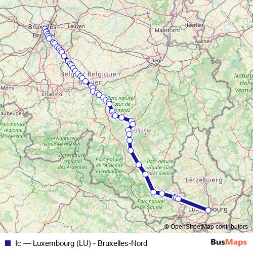 Ic rail Line Map