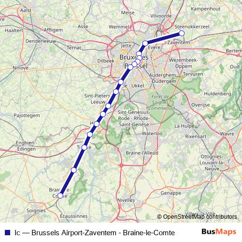 Ic rail Line Map