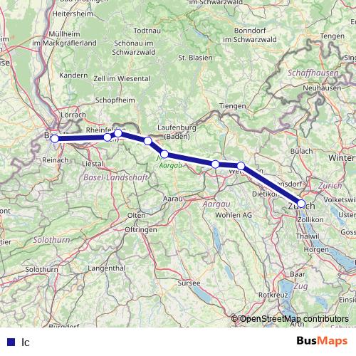 Ic rail Line Map