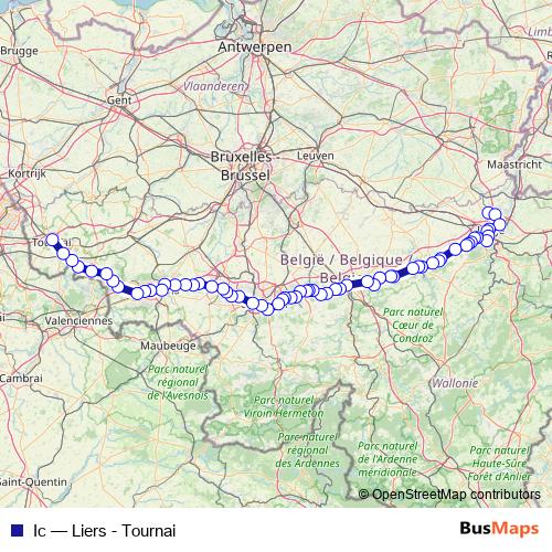Ic rail Line Map