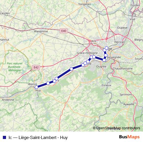 Ic rail Line Map