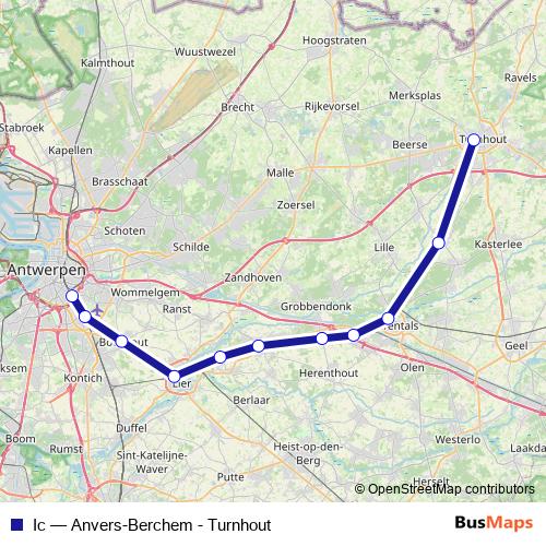 Ic rail Line Map