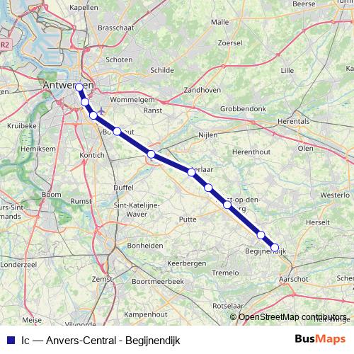 Ic rail Line Map