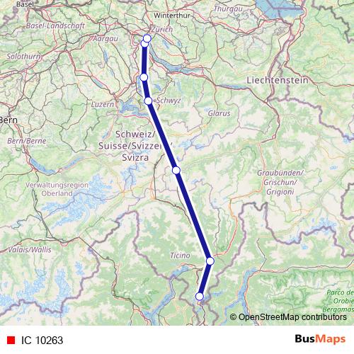 IC 10263 rail Line Map